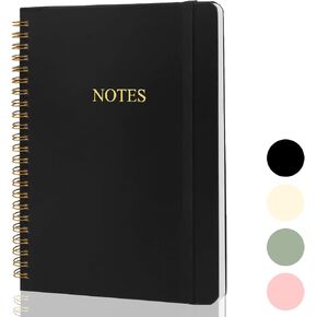 AZUREAL Spiral Notebook, A5 Hardcover Journaling Notebooks 160 Pages, Notebook Journal For Women & Men Office School Note Taking Business (Green)