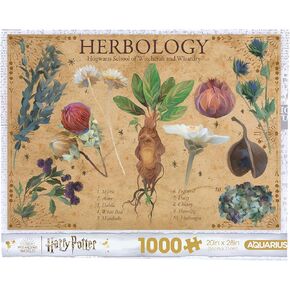 AQUARIUS Harry Potter Herbology 1000pc Puzzle (1000 Piece Jigsaw Puzzle) - Glare Free - Precision Fit - Officially Licensed Harry Potter Merchandise & Collectibles - 20x28 Inches