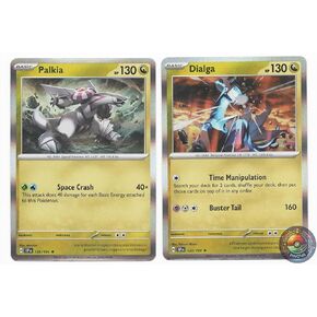 Dialga Palkia - Surging Sparks – Holo Rare Legendary Dragon Type Pokemon Card Lot – 135/191 – 136/191