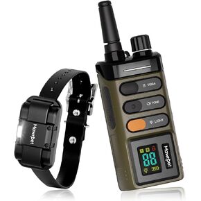 Dog Shock Collar-5200FT Remote Range, Dog Training Collar with IPX7 Waterproof, Shock, Vibration, Beep, E-Collar for Dogs Training, Rechargeable, Suitable for All Breeds of 15-120lbs