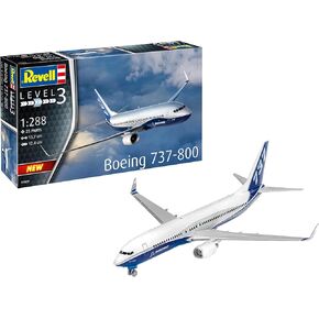 Revell 03809 Boeing 737-800 1:288 Scale Unbuilt/Unpainted Plastic Model Kit, White