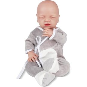 Vollence 20 inch Realistic Full Silicone Baby Doll Not Vinyl Dolls Anatomically Correct Newborn Lifelike Silicone Baby Dolls Stress Relief Anti-Stress Toys for Kids & Toddlers Child Gifts - Girl
