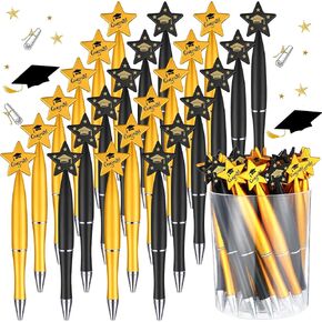 Sherr Graduation Ballpoint Pens Class of 2025 Star Pens Bulk Party Favors Gifts Graduation Pens Gift for Student Teacher School Office Home Supplies(100 Pcs)
