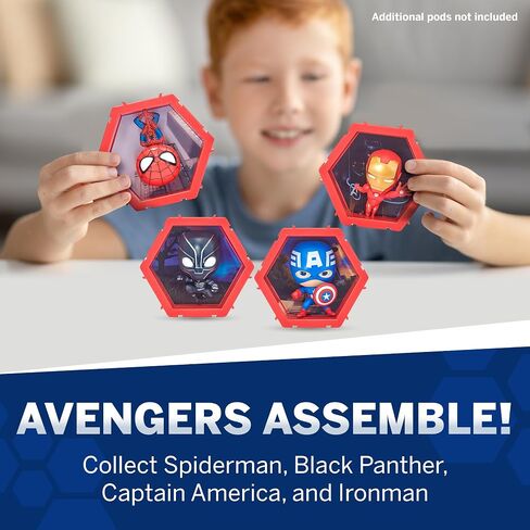 WOW! PODS 4D Marvel Black Panther | Unique Connectable Collectable Bobble-Head Figure That Bursts from Their World into Yours | Wall or Shelf Display | Marvel Toys and Gifts | Series 1 no. 411 in Kuwait