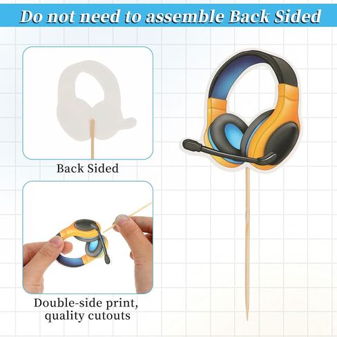 40pcs فيديو لعبة Cupcake Toppers 8 Styles Cupcake يختار ديكورات للأطفال المتجمعون على لعبة Cupcake Decortations for Game Sime in Kuwait