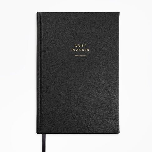 Daily Planner - Planner With Productivity, To-Do lists, Hourly Schedule, Notes & Self-Care - Hardcover 8.75" x 5.75" - Premium 100 GSM Paper (Granite Gray) in Saudi Arabia