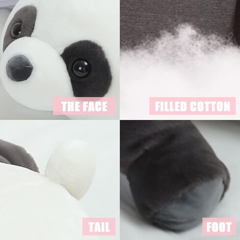 24" Cute Giant Panda Bear Plush Soft Body Pillow Pet,Large Panda Stuffed Animals Toy Doll Gift for Kids, Girls and Boy, Christmas, Birthdays in Saudi Arabia