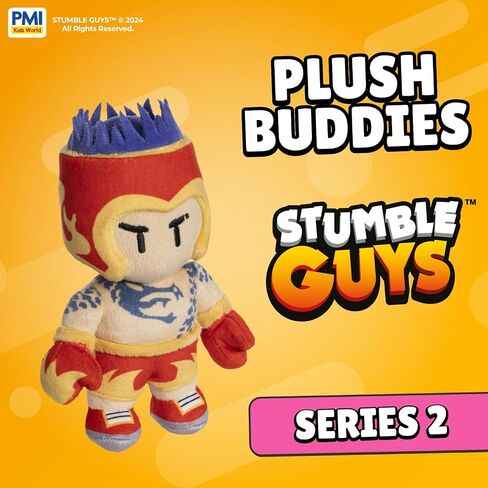 Stumble Guys Series 2 | 8" Collectible Plush Buddies | Collect All 4 Iconic Characters (Hot Glove Mclove) in Kuwait