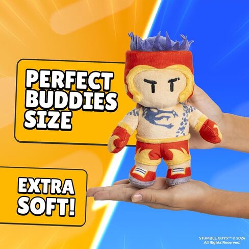 Stumble Guys Series 2 | 8" Collectible Plush Buddies | Collect All 4 Iconic Characters (Hot Glove Mclove) in Kuwait