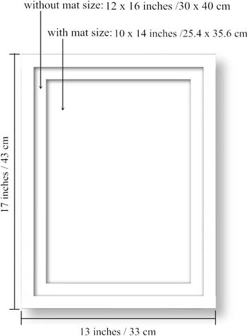 NIHO-JIUMA Diamond Painting Pine Frame, Suitable For 12x16 Inches/30x40 Centimeters Diamond Art Or Oil Painting Photos, Acrylic Frame (2 Packs, White) in Saudi Arabia