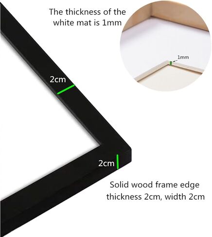 NIHO-JIUMA Diamond Painting Pine Frame, Suitable For 12x16 Inches/30x40 Centimeters Diamond Art Or Oil Painting Photos, Acrylic Frame (2 Packs, White) in Saudi Arabia