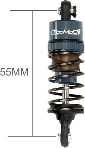 1/10 55MM RC Oil filled Shock Absorbers kit for Tamiya TT-01 TT-02 WR-02 M05 M06 TA05 1:10 On Road Car Upgrades Replace Parts (Red) in Kuwait