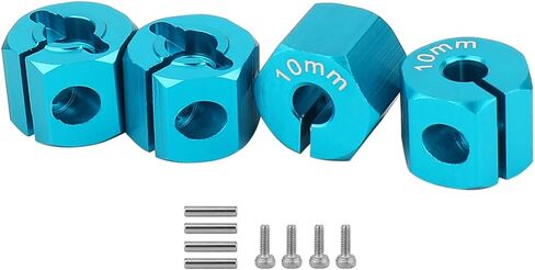 4pcs ألومنيوم سبيكة عجلات محرك محول محول 12 مم مع دبابيس ل SCX10 محوري II HSP HPI Tamiya CC01 1/10 RC CARAWLER MODER in Kuwait