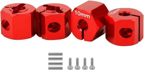 4pcs ألومنيوم سبيكة عجلات محرك محول محول 12 مم مع دبابيس ل SCX10 محوري II HSP HPI Tamiya CC01 1/10 RC CARAWLER MODER in Kuwait