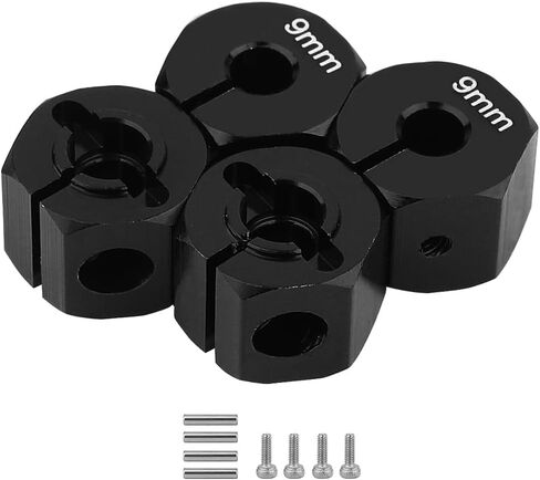 4pcs ألومنيوم سبيكة عجلات محرك محول محول 12 مم مع دبابيس ل SCX10 محوري II HSP HPI Tamiya CC01 1/10 RC CARAWLER MODER in Kuwait