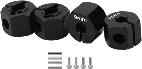 4pcs ألومنيوم سبيكة عجلات محرك محول محول 12 مم مع دبابيس ل SCX10 محوري II HSP HPI Tamiya CC01 1/10 RC CARAWLER MODER in Kuwait