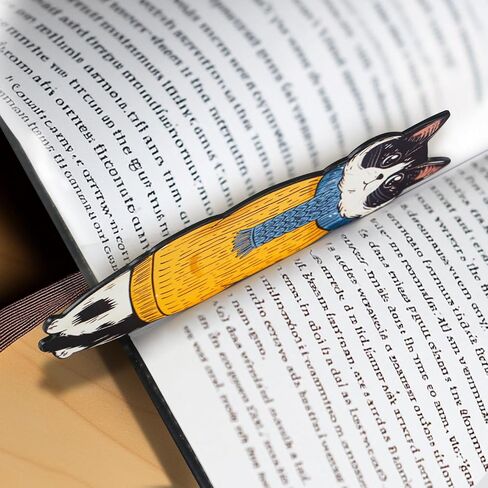 Leather Cat Bookmark, Dog Bookmark, Book Marks for Reading, Book Marks for Reading Women, Bookmarks for Book Lovers,Cute Handmade Reading Gifts in Saudi Arabia
