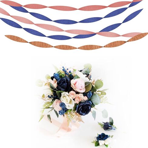 Red-Black Gold Casino-Theme Party-Decorations Streamers - 9 Rolls Graduation Wedding Birthday Baby Bridal Shower Crepe Tissue Paper Streamer Garland Decor Panduola in Saudi Arabia