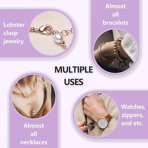 خطاف أداة سوار Changwanna - مساعد سوار جميل لوضعه على نفسك ، مجوهرات سهلة ارتداء مساعدة مساعدة الأداة ، سوار معدني ، ربط مساعد القلادة القلادة كبار السن المسنين in Kuwait