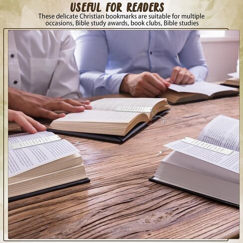 Yeaqee 12 Sets Christian Gifts Christian Bible Bookmark Inspirational Gifts for Women Men Bible Verse Bookmark Religious Book Marks with Cross and a Gauze Bag for Teen Kids Graduation Gifts (Delicate) in Saudi Arabia