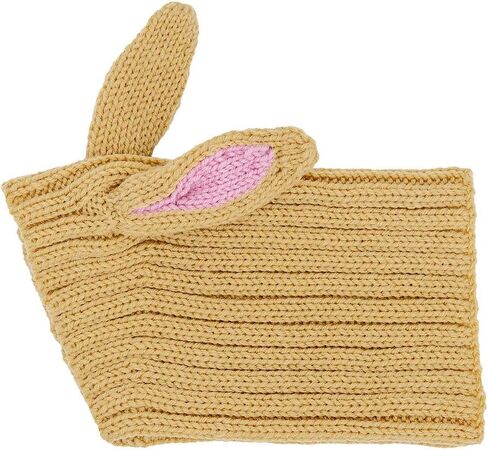 Zoo Snoods Jack Rabbit Costume - Knit Dog Snood Ear Wrap for Pets, Warm Neck Cover for Halloween and Winter (Large) in Saudi Arabia