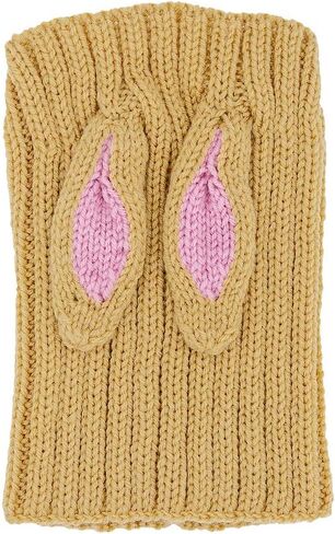 Zoo Snoods Jack Rabbit Costume - Knit Dog Snood Ear Wrap for Pets, Warm Neck Cover for Halloween and Winter (Large) in Saudi Arabia