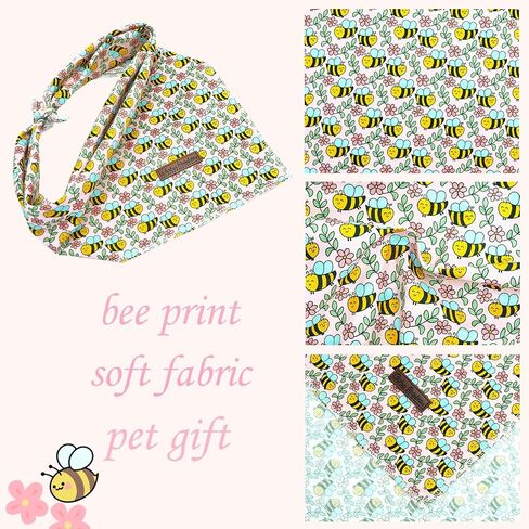 Dog Bandana-1PC Trefoi Print Dog Bandanas St Patrick's Bandanas Holiday Bandanas Spring Bandanas Bibs Scarf Square Pink Soft Dog Kerchief Pet Bandanas for Small Medium Large Dogs in Kuwait