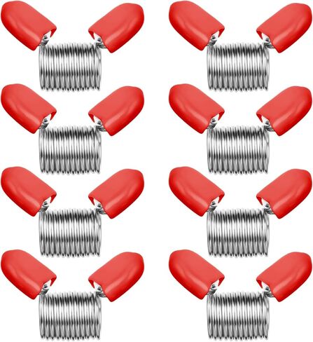 8Pcs Jewelry Making Spring Bead Clamps for Jewelry Making Creative Bead Wire Ends Jewelry Making Tool to Prevent Beads from Falling for Handmade Bracelets Necklace in Kuwait