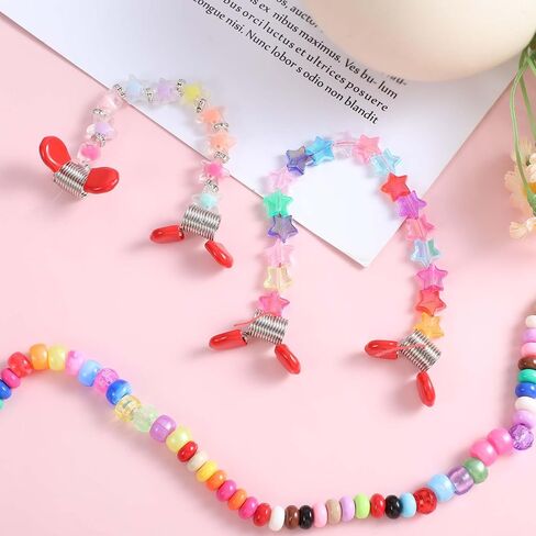 8Pcs Jewelry Making Spring Bead Clamps for Jewelry Making Creative Bead Wire Ends Jewelry Making Tool to Prevent Beads from Falling for Handmade Bracelets Necklace in Kuwait
