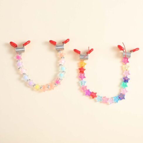 8Pcs Jewelry Making Spring Bead Clamps for Jewelry Making Creative Bead Wire Ends Jewelry Making Tool to Prevent Beads from Falling for Handmade Bracelets Necklace in Kuwait