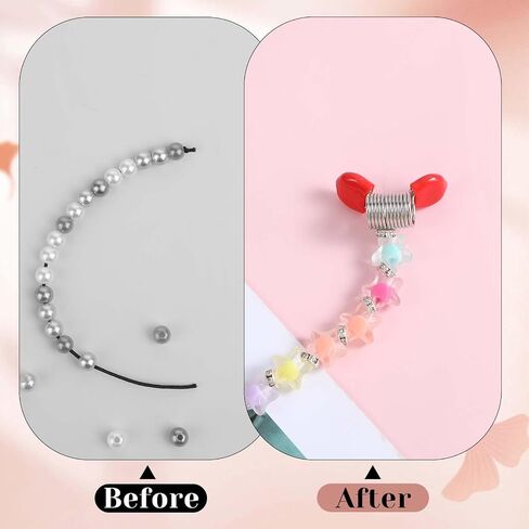 8Pcs Jewelry Making Spring Bead Clamps for Jewelry Making Creative Bead Wire Ends Jewelry Making Tool to Prevent Beads from Falling for Handmade Bracelets Necklace in Kuwait