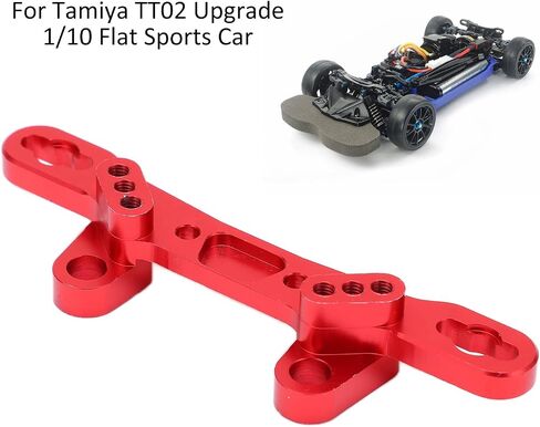 RC Shock Damper Tower, RC Shock Damper Tower Mount Aluminum Alloy RC Rear Front Shock Tower for Tamiya TT02 Upgrade(red) in Saudi Arabia