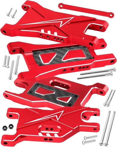 RC Suspension Arms A Arms Upgrades Part for 1/10 Slash 2WD,Slash 2WD VXL,Aluminium Front & Rear Suspension Arms A-Arms Hops Up,Pink in Kuwait