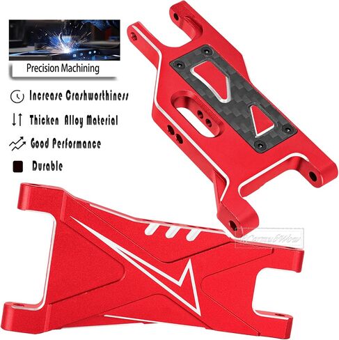 RC Suspension Arms A Arms Upgrades Part for 1/10 Slash 2WD,Slash 2WD VXL,Aluminium Front & Rear Suspension Arms A-Arms Hops Up,Pink in Kuwait
