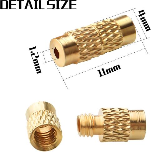 50pcs clasps clasps clasps brass barrel barrel coll end caps 11 × 4 مم مجوهر in Saudi Arabia