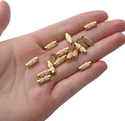 50pcs clasps clasps clasps brass barrel barrel coll end caps 11 × 4 مم مجوهر in Saudi Arabia