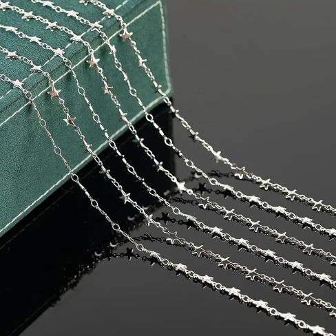 Kyutong 16.4 Feet Gold Filled Chains on Spool Hollow Heart Chain Roll Gold Plated Stainless Steel Jewelry Making Chain with Clasps for Handcraft Hat Chains DIY in Saudi Arabia
