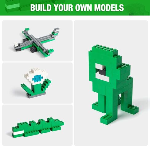 360 Pieces Building Bricks, Classic Basic Building Flat Parts and Pieces - 2x4 Brick x200 and 2x2 Brick x160, Moc Building Bulks DIY Play Set Compatible with Lego, Dark Grey in Saudi Arabia