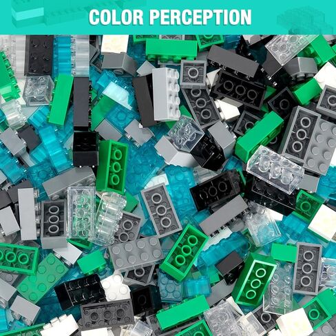 360 Pieces Building Bricks, Classic Basic Building Flat Parts and Pieces - 2x4 Brick x200 and 2x2 Brick x160, Moc Building Bulks DIY Play Set Compatible with Lego, Dark Grey in Saudi Arabia