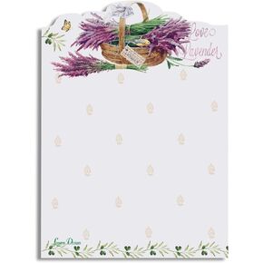 Lissom Design Sticky Notes - Designer Self-Stick Note Pad for Home or Office Self-Adhesive Notepad, 75-Sheets, Lavender Allure