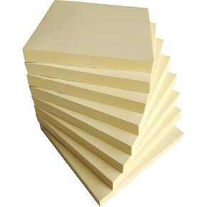 8 Pads Sticky Notes 3x3 Inches,Light Yellow Colors Self-Stick Note Pads,Easy to Post,Super Sticking Power Memo Pads,80 Sheets/Pad,Total 640 Sheets
