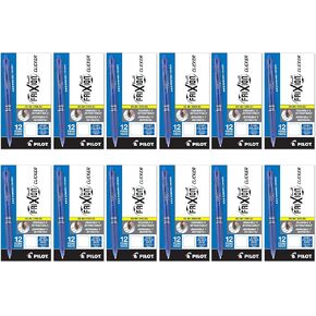 Pilot, FriXion Clicker Erasable Gel Pens, Fine Point 0.7 mm, Blue, (Pack of 12, 144 Count Total)