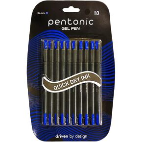 Pentonic LINC 0.6 mm Gel Pen Blister Pack (Blue Ink, Pack of 10)