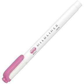 Zebra Mildliner WKT7-MFU Highlighter, Mild Fuchsia