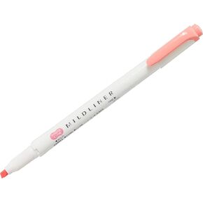 Zebra Mildliner WKT7-MCOP Highlighter, Mild Coral Pink