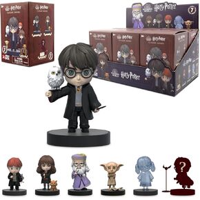 Yume Harry Potter Classic Series Box - Blind Box (1 Pack) 3 "تمثال Toyble Toy ، وشكل لعبة الغموض ، هاري ، رون ويزلي ، Hedwig ، Dobby ، تماثيل قابلة للتحصيل للفتيان والبنات والأطفال الذين تتراوح أعمارهم بين 8+