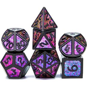 يستخدم DND Metal Dice كـ زنزانة و Dragon Dice RPG. يمكن استخدام بدلة DND DND ذات الافتتاح اللطيف كهدية وهي مناسبة جدًا لهواة جمع النرد.