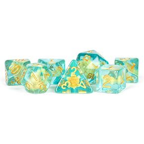 مجموعة DND DND Resin 16mm راتنج Poly DND: نرد السلحفاة ، لعب الأدوار لعبة النرد للأبراج المحصنة والتنين