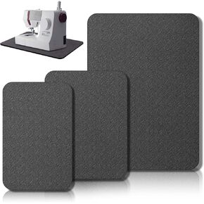 3 Pcs Sewing Machine Muffling Mat Pedal Mat Sewing Machine Pad No Slip Rubber Stay in Place Mats for Calms Vibration(Black,15 x 20 Inch,14 x 9 Inch,14 x 11 Inch) in Kuwait