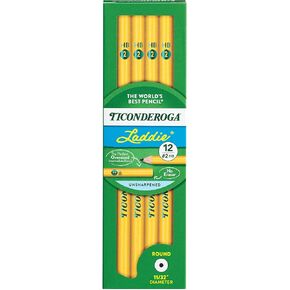 Dixon® Ticonderoga® Laddie Elementary Pencils, Without Eraser, Pack Of 12 Pencils